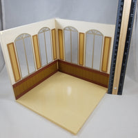 Playset #5 -Wagnaria (Working) Set A Restaurant Seating Area Walls & Floor