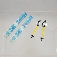 570 -Snow Owl Miku's Skis & Ski Poles with Gloved Hands