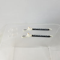 183 -Pair of Fancy Painted Rifles- No Peg to Hold in Hand