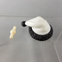 542 -Northern Princess' Black & White Santa Hat