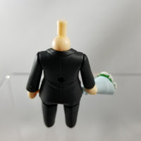 Nendoroid More: Dress Up Suits 02 - Male Black Suit with Bouquet with Almond Milk and Cinnamon Hands