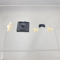 532 -Sega Saturn's Game console and controller with hands