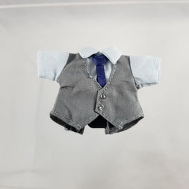 [ND55] Doll: Gray Suit Shirt with Vest Attached