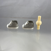 Nendoroid Doll Shoes Set #1: Gray Tennis Shoes (Sneakers) with White Accents