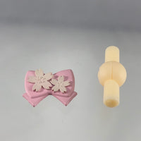 Cu-poche Extra -Hannari Set's Pink Bow with Flower Hair Decoration