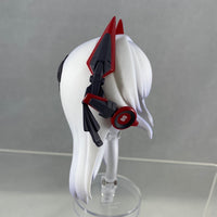 1519 -Lucia: Crimson Abyss' Hair with Headphones