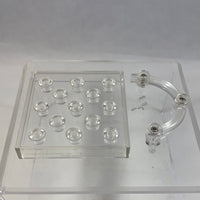 207 -Snow Miku Fluffy Coat Vers. Clear 13-Hole Stand