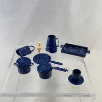 Dollhouse Miniature -Blue Enamelware Kitchenware