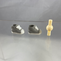 Nendoroid Doll Shoes Set #1: Gray Tennis Shoes (Sneakers) with White Accents