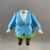 1306 -Miku Nakano’s Girl School Uniform with Sitting Body Removing Her Tights