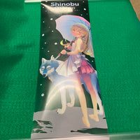 424-Clear Plastic Poster 2 -Shinobu with Umbrella and Wolf