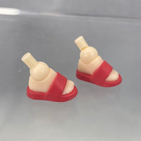 [ND105] -Sweatshirt and Sweatpants Set Red Sandals