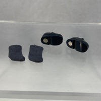 [ND121] Doll: Black Loafers with Gray Socks
