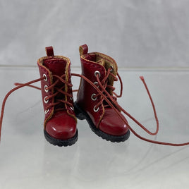 [ND78] Nendoroid Doll: Warm Clothing Lace-Up Maroon Boots