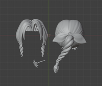 CUSTOM RESIN Hair 005 - Aerith