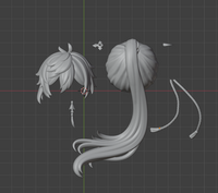 CUSTOM RESIN Hair 006 - Zhong Li