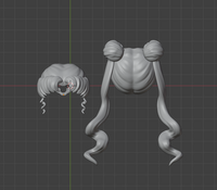 CUSTOM RESIN Hair 019 - Sailor Moon