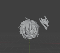 CUSTOM RESIN Hair 035 - Tartaglia Childe