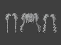 CUSTOM RESIN Hair 037 - Utah Hoshina