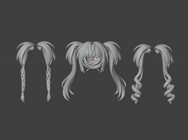 CUSTOM RESIN Hair 037 - Utah Hoshina