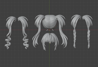 CUSTOM RESIN Hair 037 - Utah Hoshina