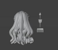 CUSTOM RESIN Hair 038