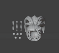 CUSTOM RESIN Hair 039 - Kefka