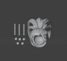 CUSTOM RESIN Hair 039 - Kefka