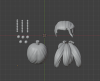 CUSTOM RESIN Hair 039 - Kefka