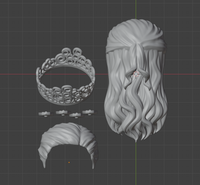 CUSTOM RESIN Hair 046 - Glinda