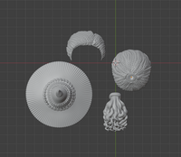 CUSTOM RESIN Hair 048 - Elphaba