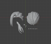 CUSTOM RESIN Hair 061 - Jamil Viper