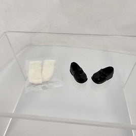 ND 135 -Anya Doll: Black Mary Janes with White Socks