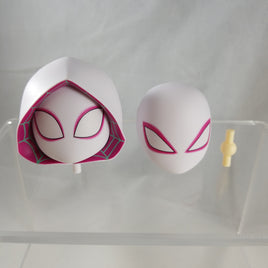 1228-DX -Spider-Gwen's Spider-Verse Hood with 2 Spider Faceplates