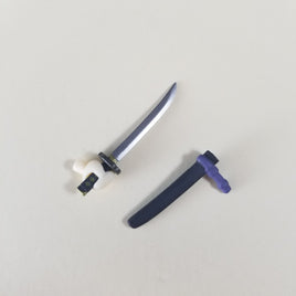 171 -Short Wakizashi Sword Drawn & Sheathed