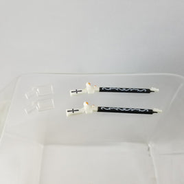 183 -Pair of Fancy Painted Rifles- No Peg to Hold in Hand