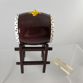 Playset #3 -Cultural Festival Set B: Taiko Drum, Drumsticks, & Stand