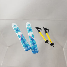 570 -Snow Owl Miku's Skis & Ski Poles