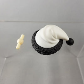 542 -Northern Princess' Black & White Santa Hat