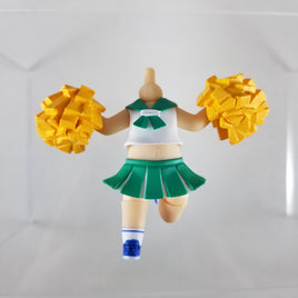 Nendoroid More: Dress Up Cheerleader Natural Green Vers. with Pom Poms