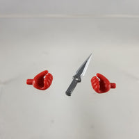 Cu-poche 57 -Joker's Knife with Red Hands