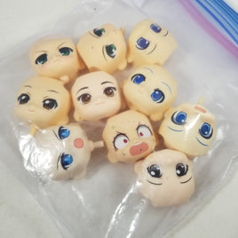 BARGAIN BITS- 10 Poor Quality Nendoroid Faceplates LOT #2