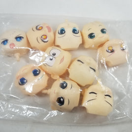 BARGAIN BITS- 10 Poor Quality Nendoroid Faceplates LOT #4
