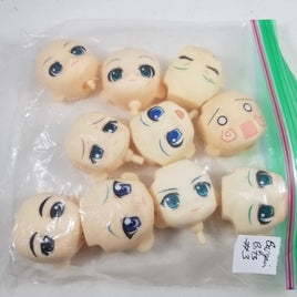 BARGAIN BITS- 10 Poor Quality Nendoroid Faceplates LOT #3