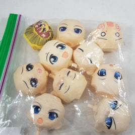 BARGAIN BITS- 10 Poor Quality Nendoroid Faceplates LOT #1