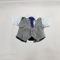 [ND55] Doll: Gray Suit Shirt with Vest Attached