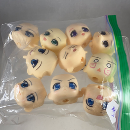 BARGAIN BITS- 10 Poor Quality Nendoroid Faceplates LOT #7