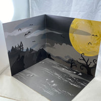 Diorama -Jack-O-Lantern Pumpkin Patch or Full Moon Night Scene Background Board