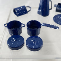 Dollhouse Miniature -Blue Enamelware Kitchenware