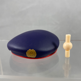 485 -Chloe Lemaire's Dark Blue and Gold Beret